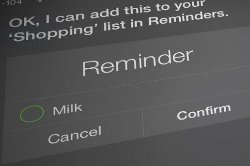 Siri, schreibe Milch auf meine Einkaufsliste