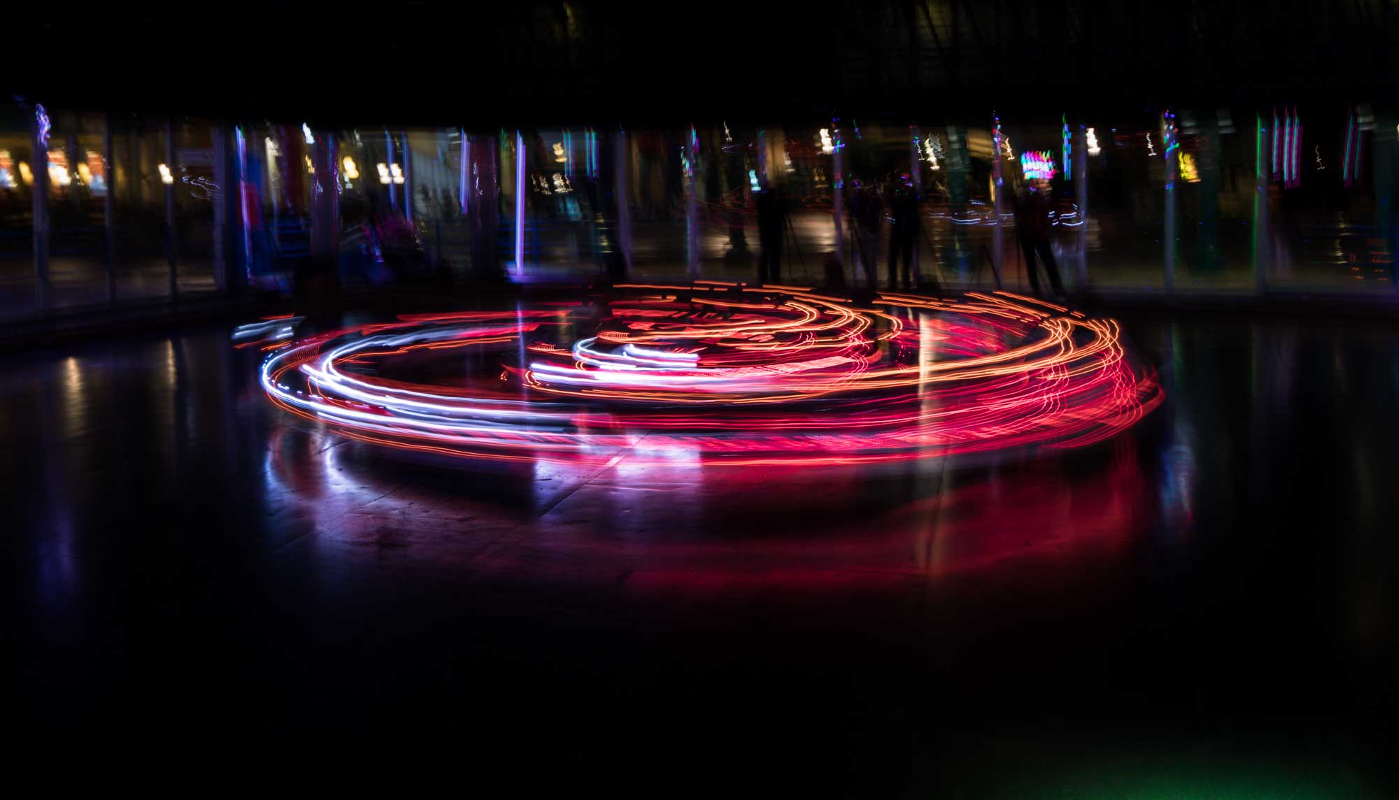 Bumper Car Choreography: A New Way of Light Painting